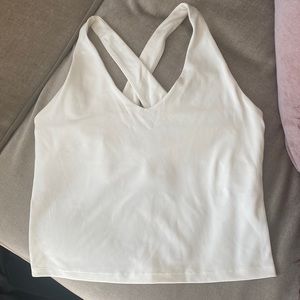 White girlfriend collective tank